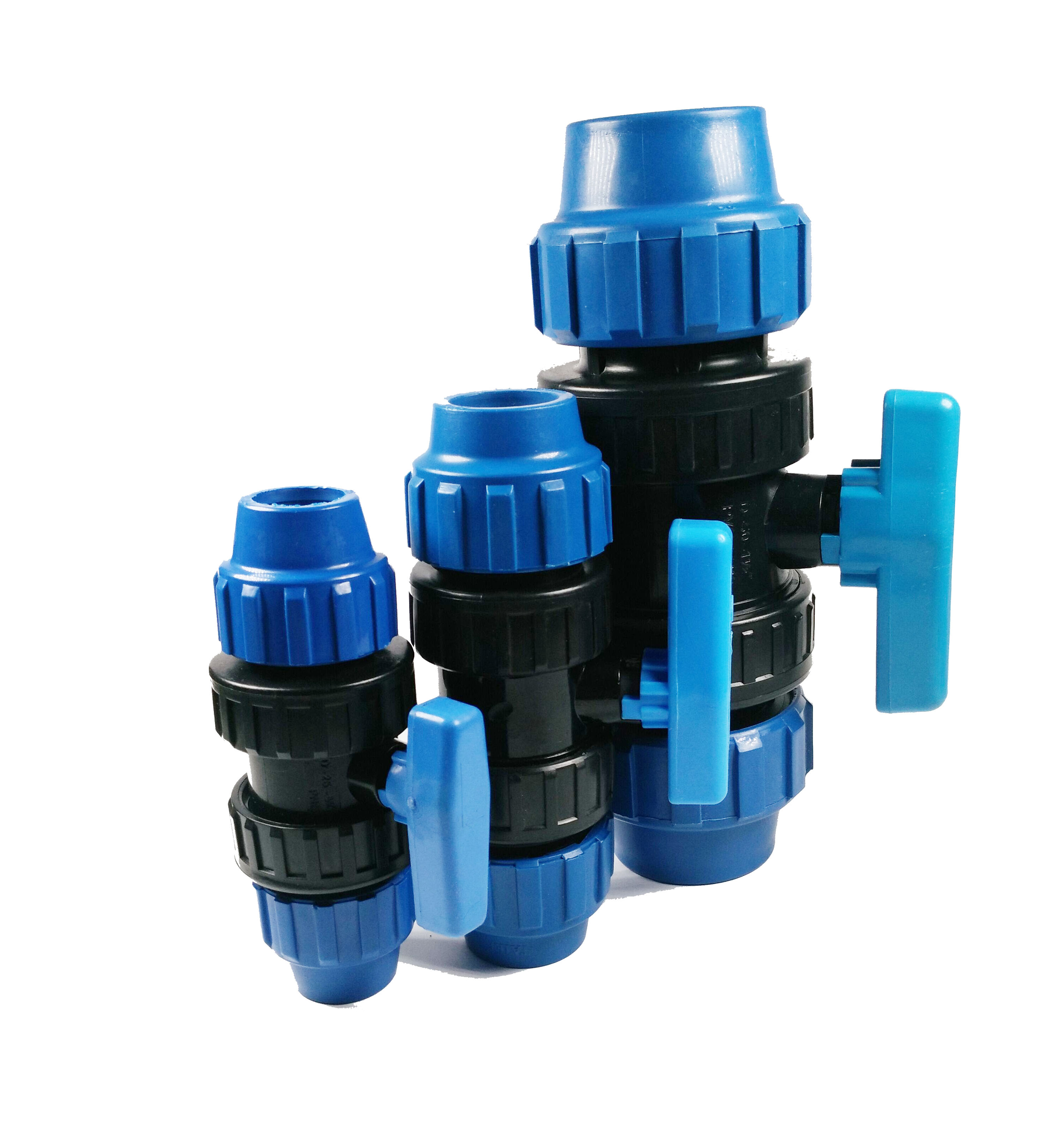 PP compression valve for irrigation system