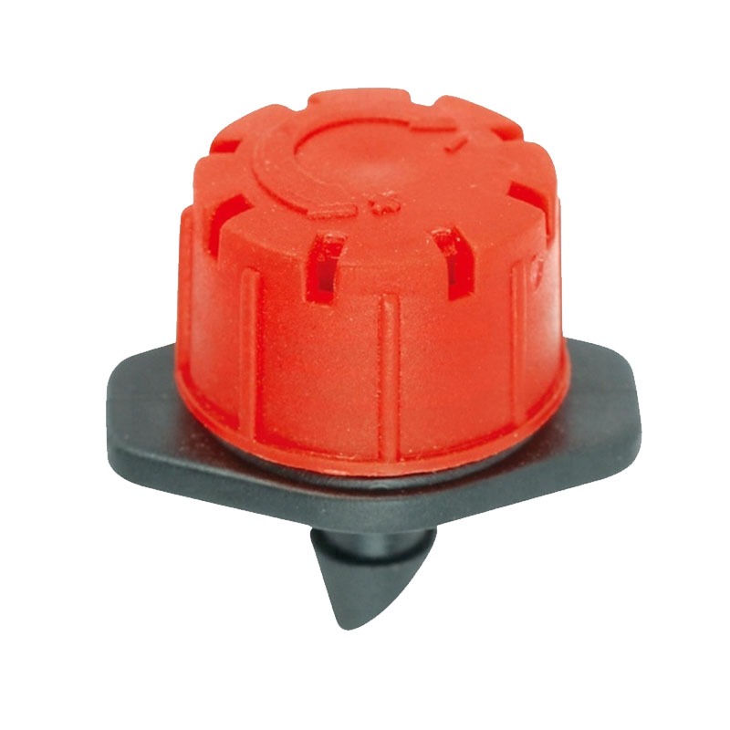 Eight-Holes Red Adjustable Dripper for Drip Irrigation