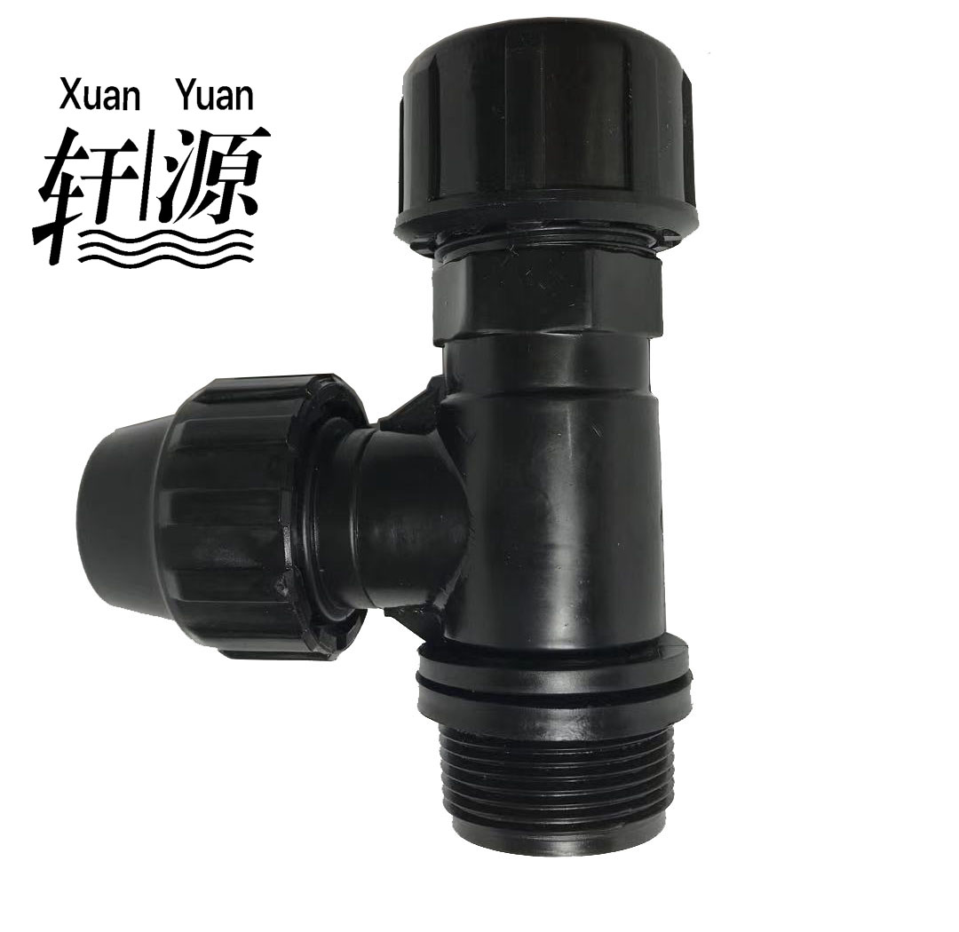 Ferrule Tee with Stainless Steel Cutter for PVC &PE Pipe