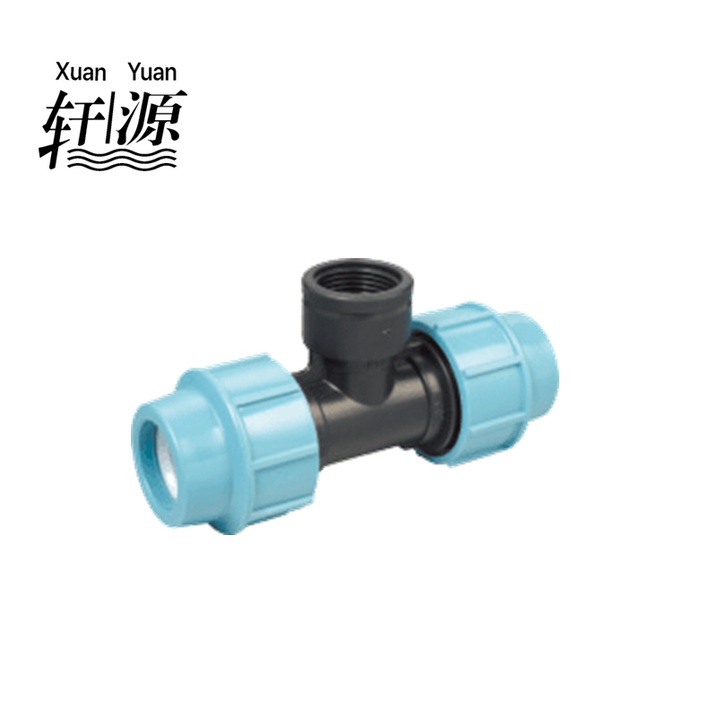 PP Compression Fitting Female Tee for Pepvcpprpipe Irrigation Fitting