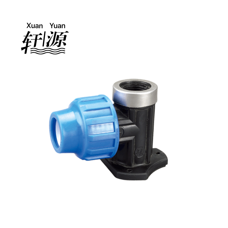 PP Compression Fitting Wall Support wall plate elbow