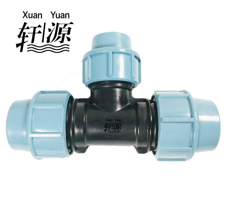 PP Compression Fitting Reduction-Tee for Irrigation Fitting Waterworks Fitting