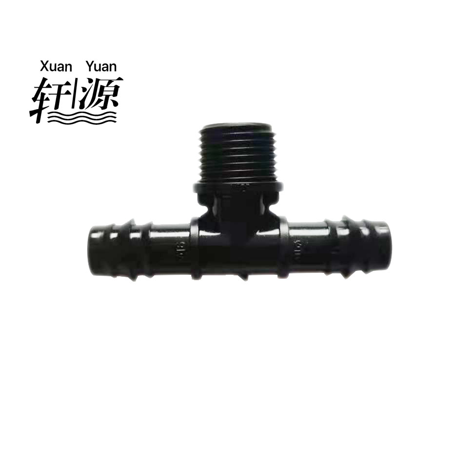 Hose Fitting Male Tee for PE Pipe for Irrigation