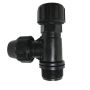 Ferrule Tee with Stainless Steel Cutter for PVC &PE Pipe