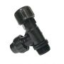 Ferrule Tee with Stainless Steel Cutter for PVC &PE Pipe